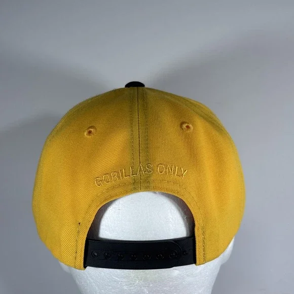 Dickson Performance Headwear Black & Yellow 'Gorillas Only' Snapback‎ Hat - Picture 3 of 7